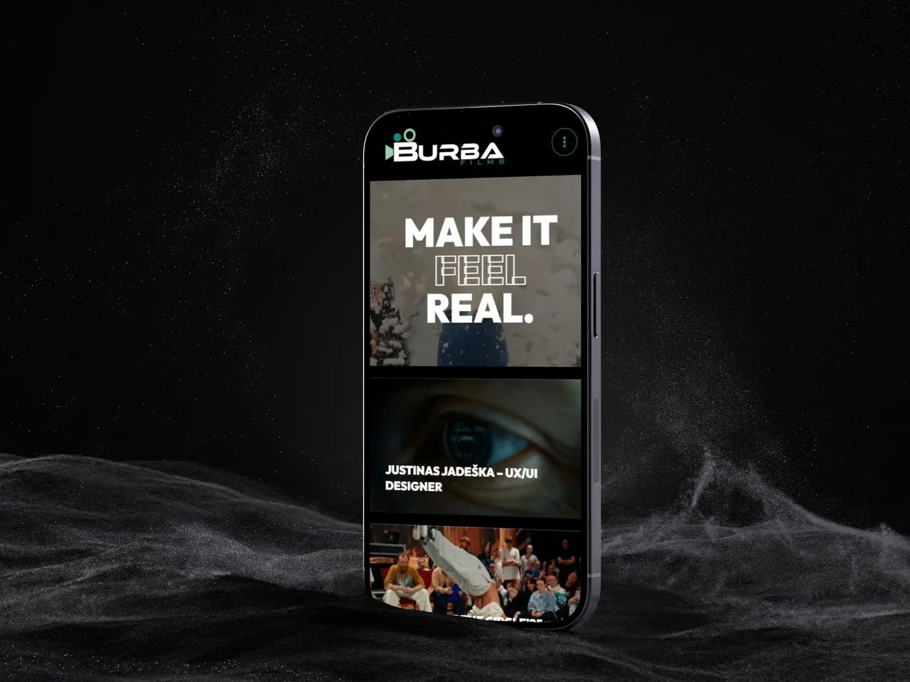 Burba Films svetainė telefone